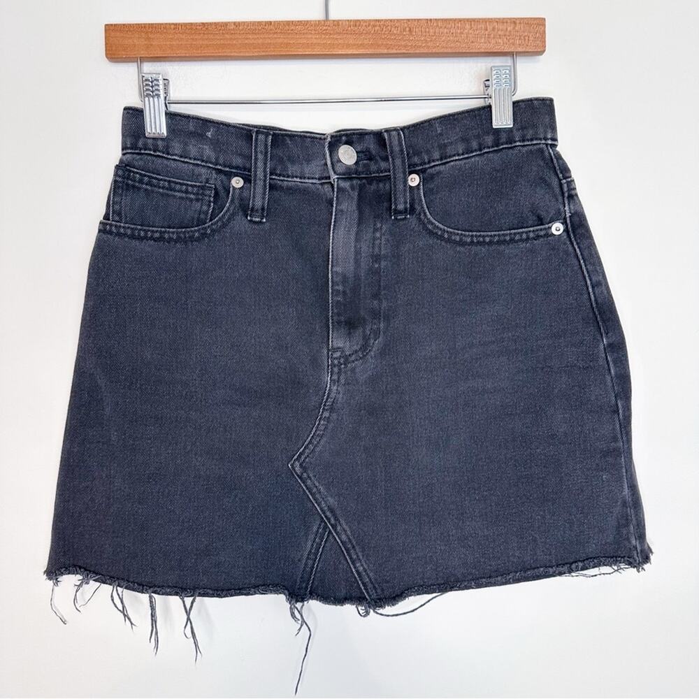 Madewell Denim Frisco Mini Skirt in Lunar Wash